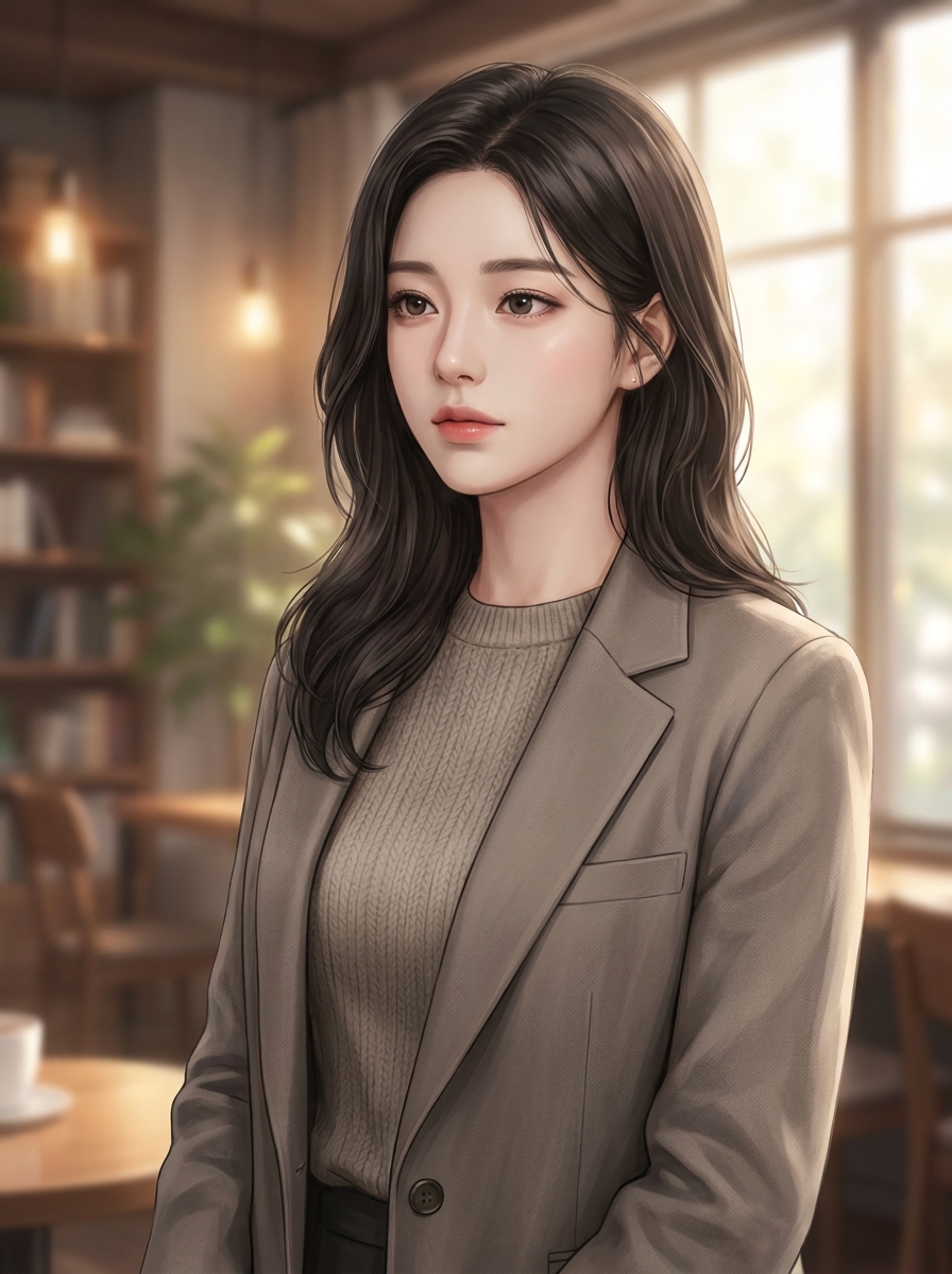 클린 반실사 페인티드풍 웹소설 표지 샘플 025